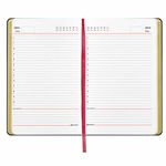 Ежедневник недатированный А5 (138х213 мм), BRAUBERG VISTA, под кожу, гибкий, 136 л., "Pomegranate", 112022