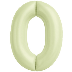 Цифры 102 см "Цвет Пыльный лайм" слим (slim)