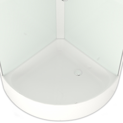 Душевая кабина Domani-Spa (Домани-Спа) Simple 99 mid V1.2, белые стенки, прозрачные стекла, 90х90х218