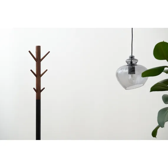 Вешалка напольная espen, 174 см,  черная/светлый орех