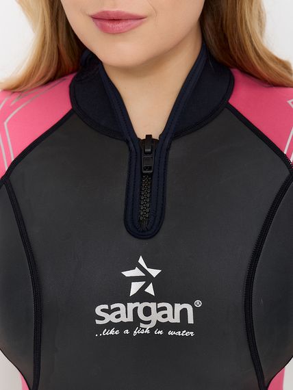Гидрокостюм Sargan Nero 2.0 Shorty Pro lady 2 мм черно-розовый