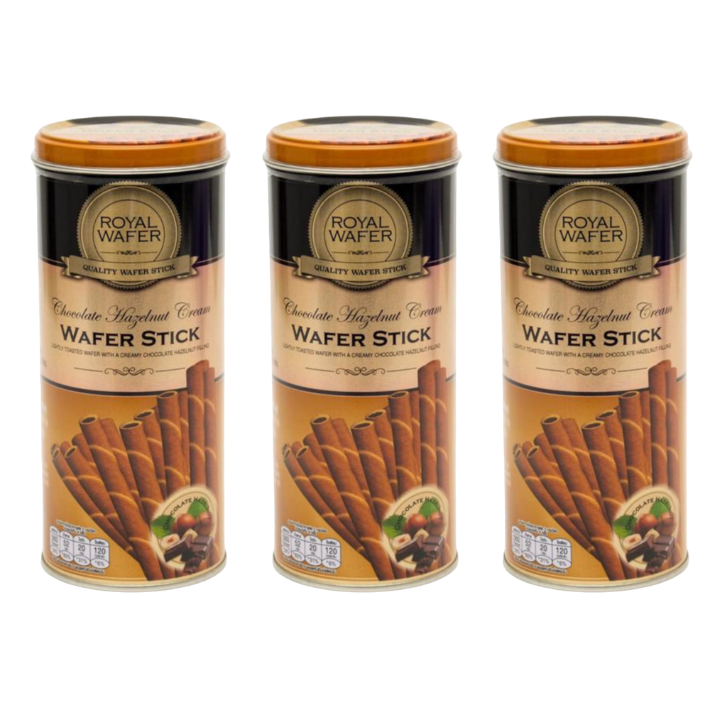 Вафельные трубочки Royal Wafer шоколадно-ореховые 125 г 3 шт