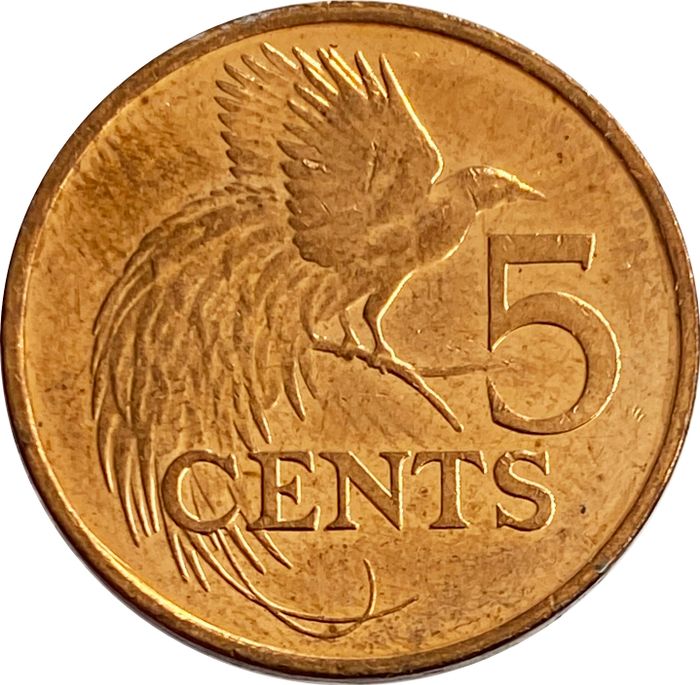 5 центов 1976-2016 Тринидад и Тобаго