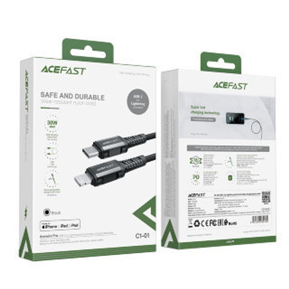 C1-01 USB-C to Lightning aluminum alloy charging data cable