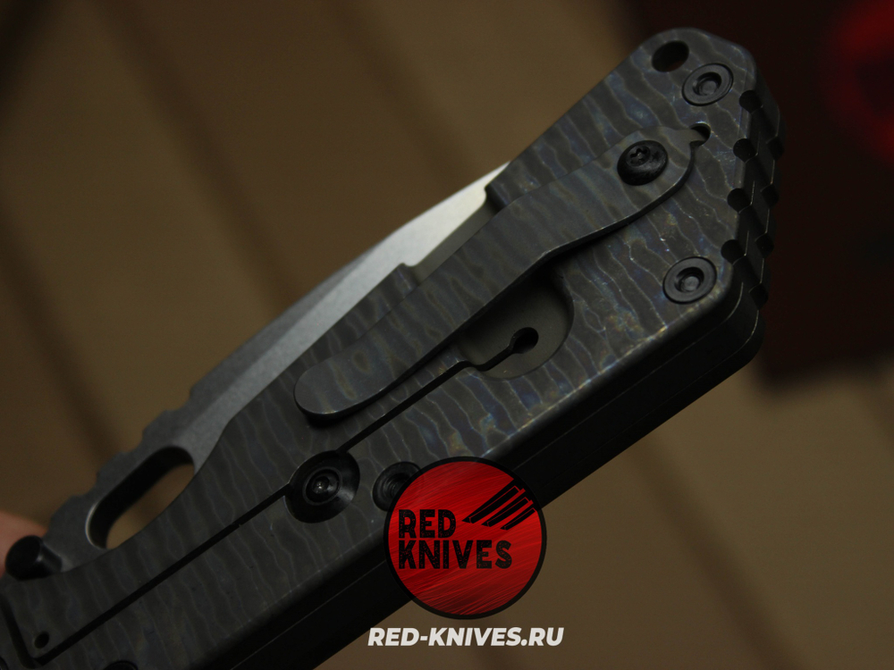 Нож Strider SMF - рукоять титан с гравировкой RK/Н4