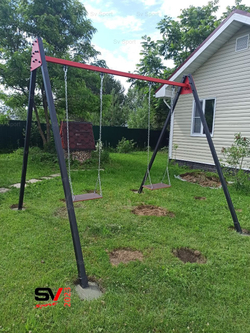 Монтаж уличных качелей Sv Sport