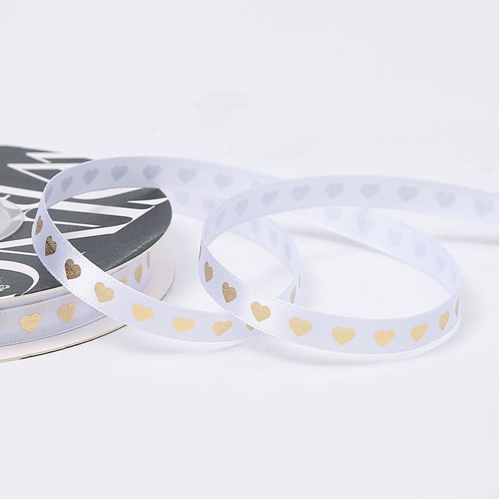 Лента "Сердца" 1см*45Y