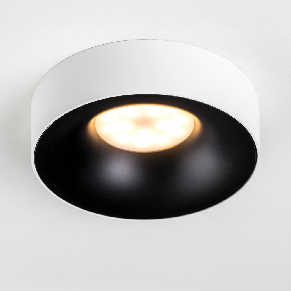 L01002720 Светильник LEVIGO MR16/HP16 ЧЕРНЫЙ/БЕЛЫЙ МАТОВЫЙ (010027+510020)