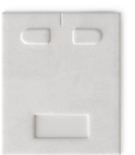 Вкладыш 14/наклонный/для серег/2 язычка/окошко для бирки/прорезь для нитки