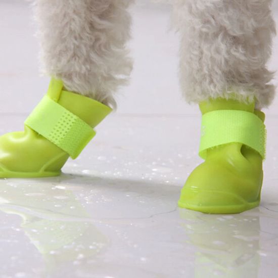 YUGI Ботинки для собак силиконовые светящиеся в темноте YUGI Ботинки для собак силиконовые светящиеся в темноте
