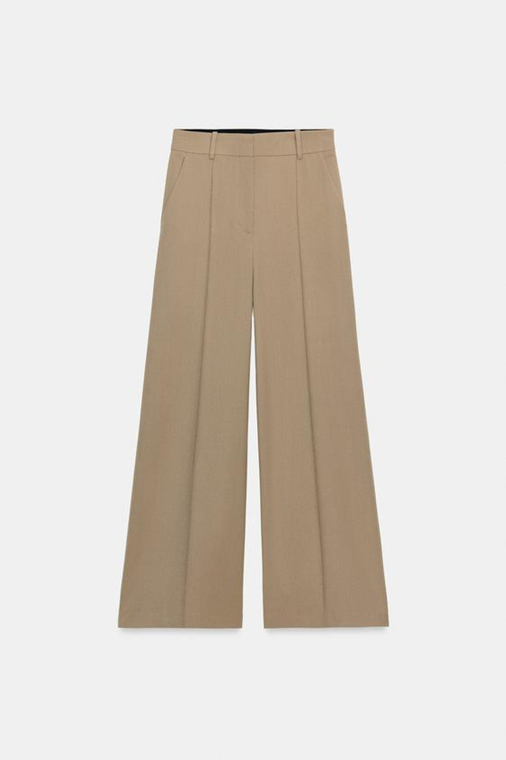 Брюки с широкими брючинами в стиле минимализм от ZW COLLECTION - ZARA