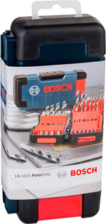 Набор свёрл HSS Bosch PointTeQ, 1–10 мм 2608577350