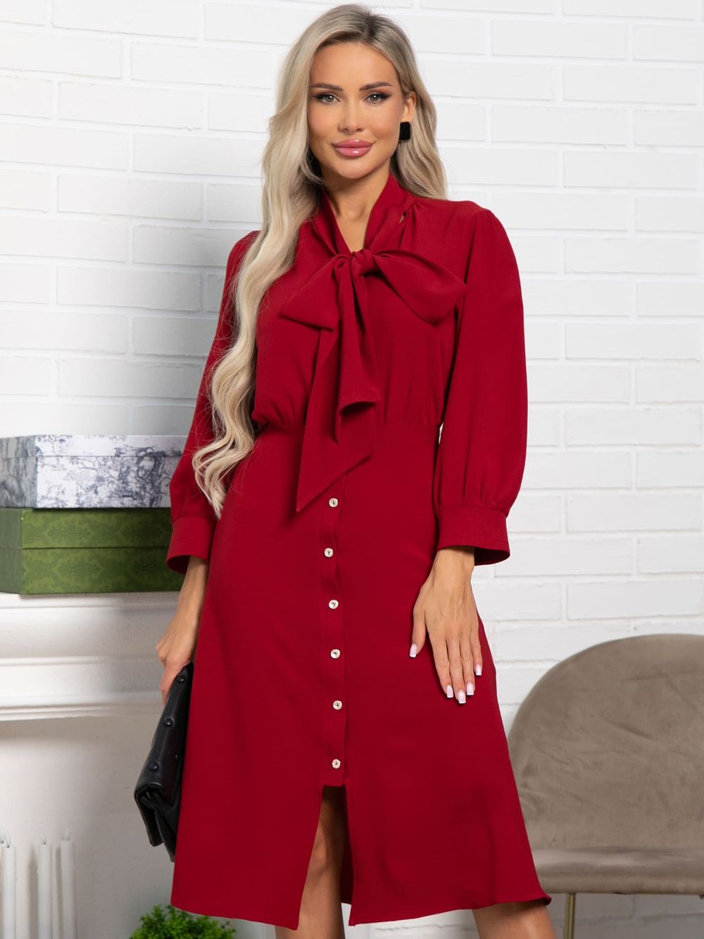 Платье Берта (красное) П15494-34М LT Collection