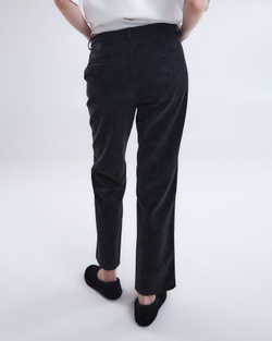 Брюки из искусственной замши черный