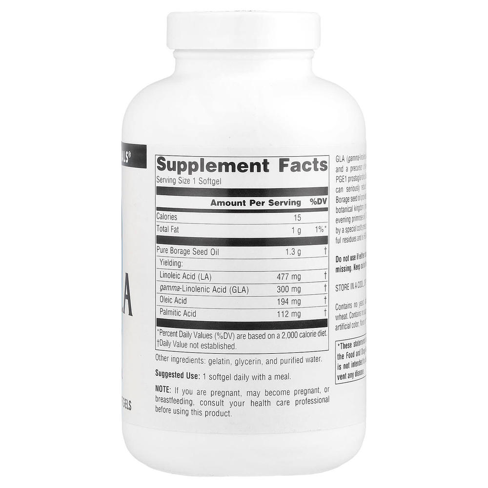 Source Naturals, Mega-GLA 300, 120 мягких таблеток