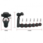 Эрекционное кольцо с вибропулей и анальным стимулятором