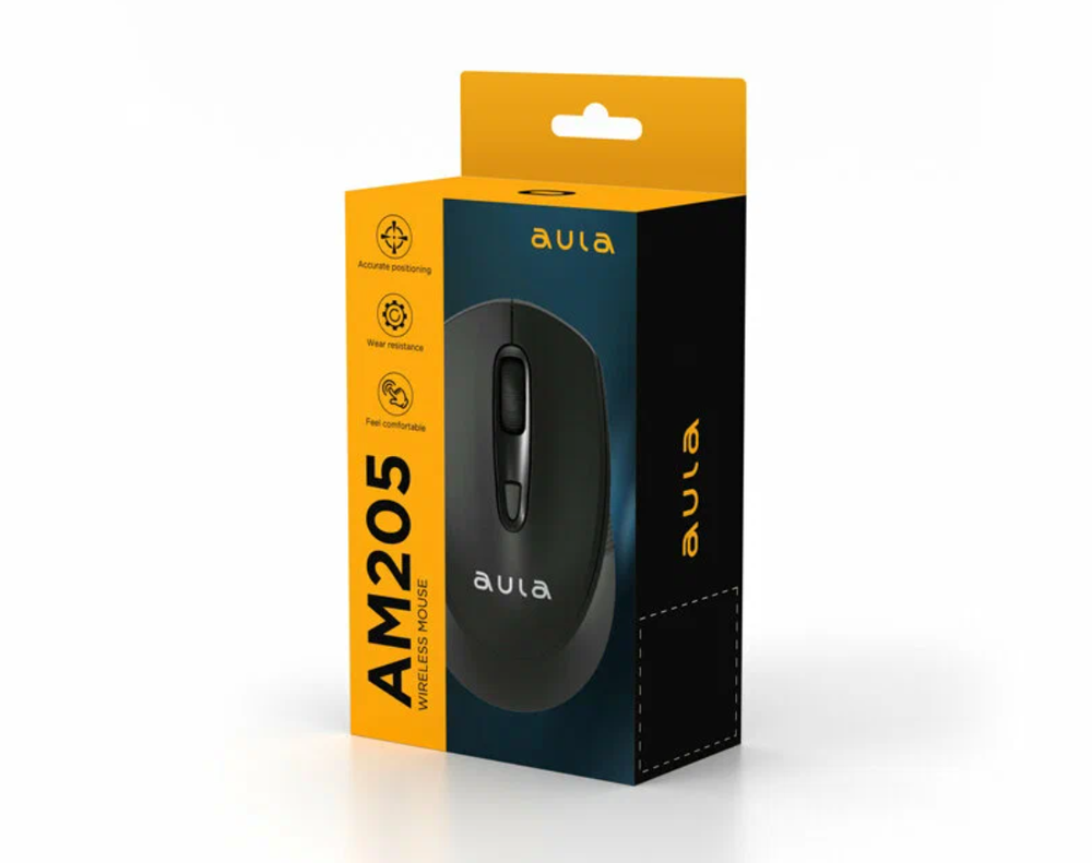 Компьютерная мышь AULA AM205, беспроводная 2.4 Ггц, 1200 dpi