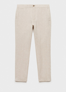 Брюки 100% лен slim fit