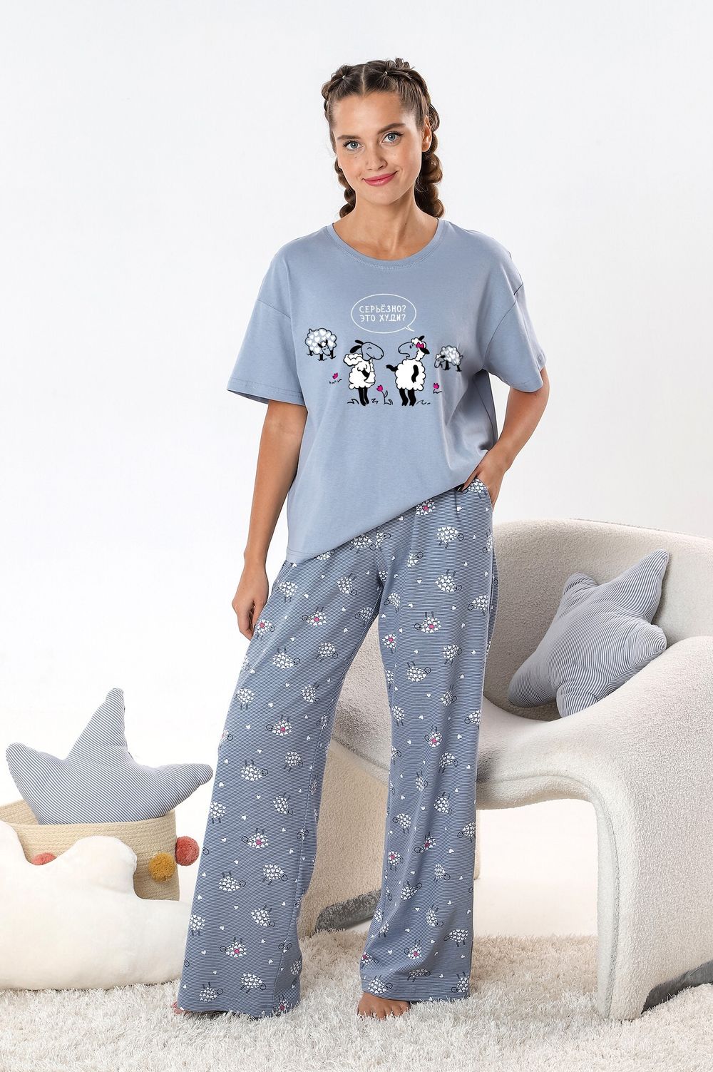 Костюм женский Долли-4 Виотекс СЕРЫЙ