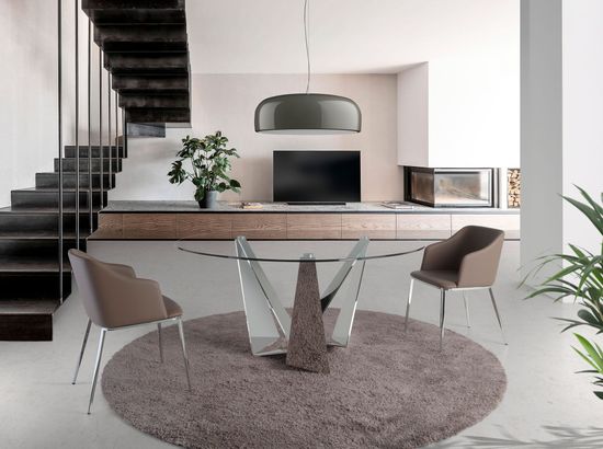 Стул F3201 /4022 экокожа цвет коричневый Испания