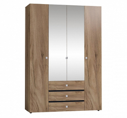 Шкаф для одежды и белья Neo 555, дуб табачный