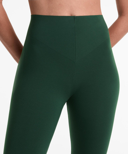 OYSHO Компрессионные легинсы Compressive Raise Up длиной 65 см до щиколотки, зеленый