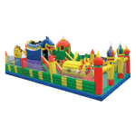 Недорогой батут "Синий дракон" 18*8*4 м