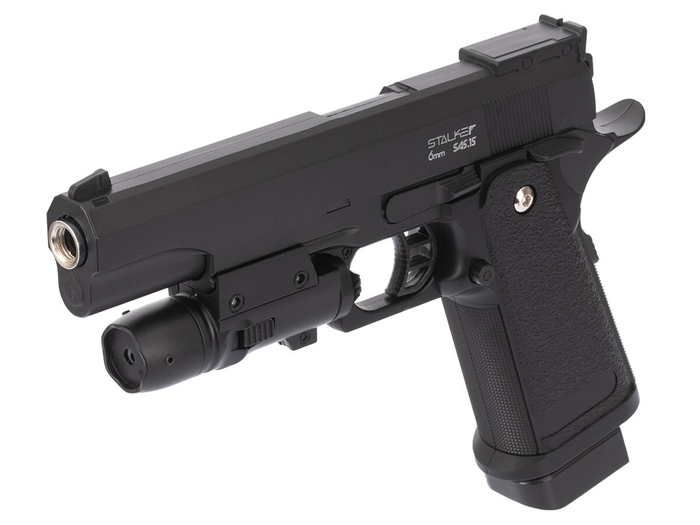 Пистолет пневматический Stalker SA5.1S Spring (Hi-Capa 5.1) +ПБС +ЛЦУ (SA-3307151S)
