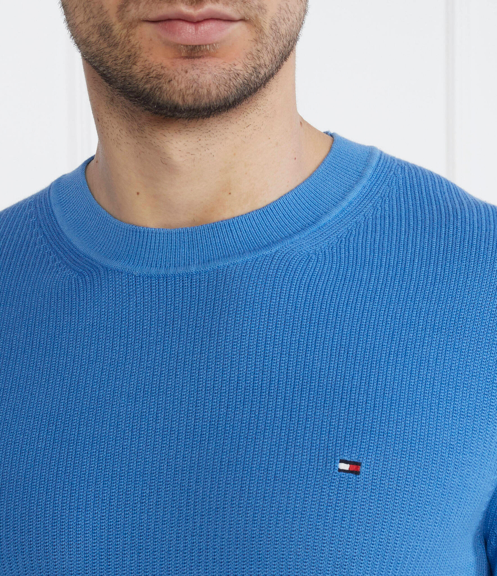 Свитер CHAIN RIDGE STRUCTURE Tommy Hilfiger - голубой(MW0MW33511)