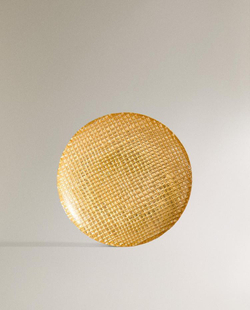 ZARA HOME ТАРЕЛКА С РЕЛЬЕФНЫМ УЗОРОМ, ЗОЛОТОЙ