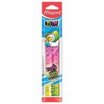 Линейка пластик 15 см, гибкая, MAPED (Франция) "Twist'n Flex Patterns", ассорти, 279115