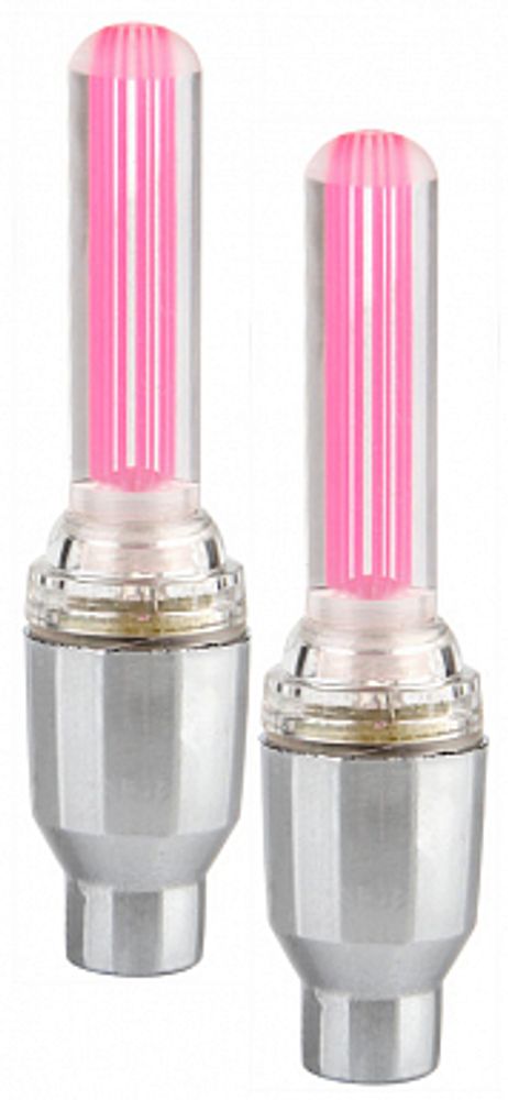 Фонари декоративные на ниппель JY-503E JING YI, 1 розовый светодиод, комплект 2шт