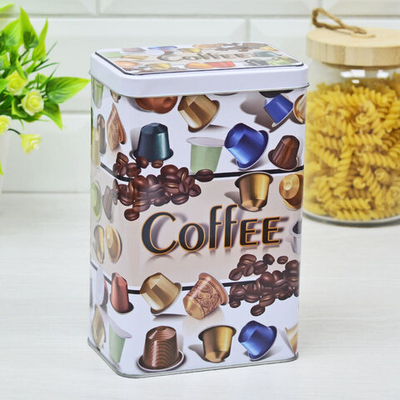 Банка для сыпучих продуктов 80*120*185мм металлическая 512706