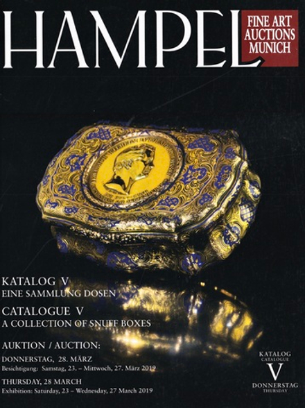 Каталог аукциона Hampel, Мюнхен, Аукцион 5: Коллекция шкатулок от 28 марта 2019 года