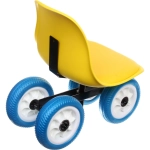 Стул садовый на 4-Х колесах для прополки и работы в саду 44*24*53см с поворотным механизмом(360°), мягкое сиденье