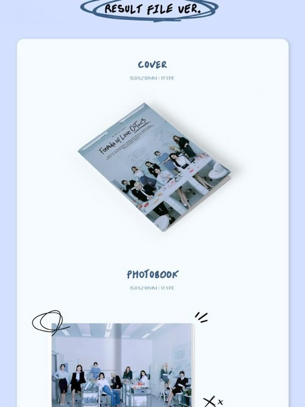 Альбом TWICE - FORMULA OF LOVE: O+T <3 3rd Album RESULT FILE Version