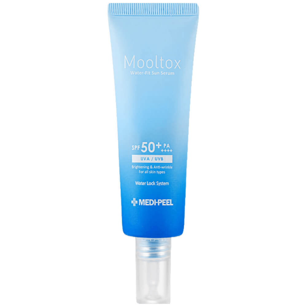 Ультраувлажняющая солнцезащитная сыворотка Medi-Peel Aqua Mooltox Water-Fit Sun Serum SPF50+ PA++++