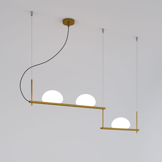 70145/3 / подвесной светильник / латунь