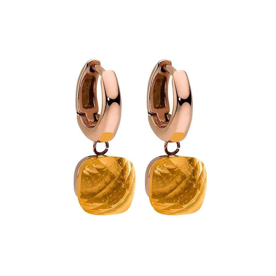 Серьги Qudo Firenze sunflower 300257 BR/RG