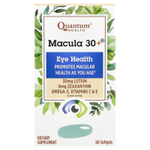 Quantum Health, Macula 30+®, добавка для здоровья глаз, 60 капсул