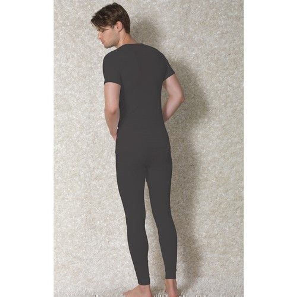 Мужская термофутболка черная с круглым воротом Doreanse 2870