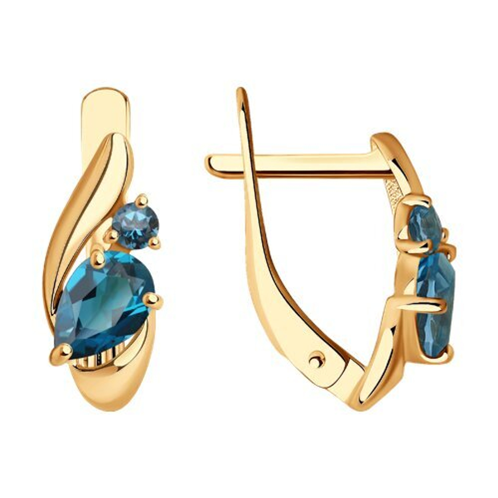 Серьги из золота 585 пробы