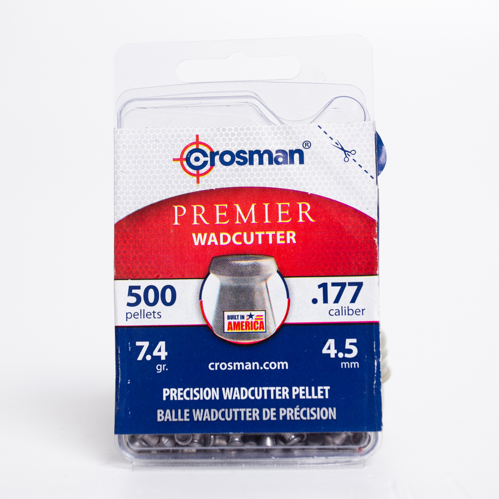 Пули Crosman Premier Wadcutter 4,5 мм 0.48 г (500 шт)