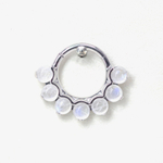 Tiara large with natural stones