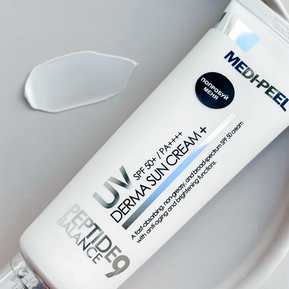 Medi-Peel Антивозрастной солнцезащитный крем Peptide 9 Balance UV Derma Sun Cream SPF 50+ PA++++