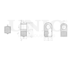 Втулка переднего стабилизатора UNIO RMP-10219