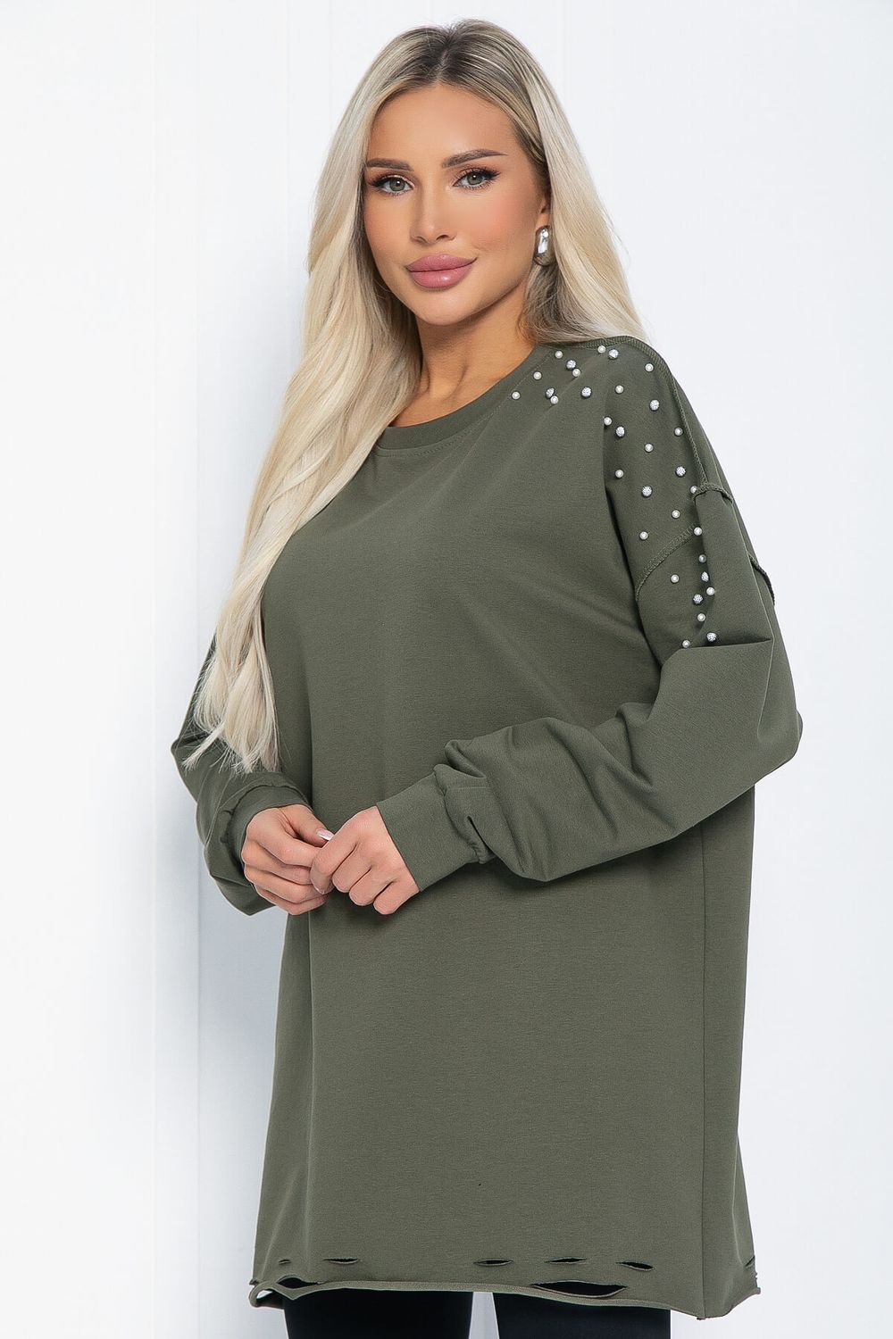 Свитшот Бьянка (хаки) Б12366-1 LT Collection