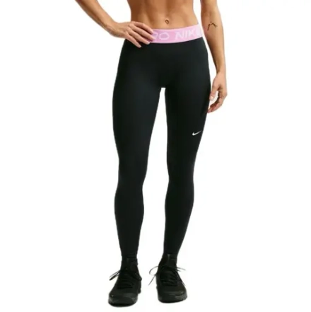 Леггинсы Nike Pro 365 Tight - black/pink rise/white