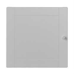 IKEA KALLAX  (ИКЕА КАЛЛАКС)  -  Вставка с дверцей, фрезерованная/серая, 33x33 см