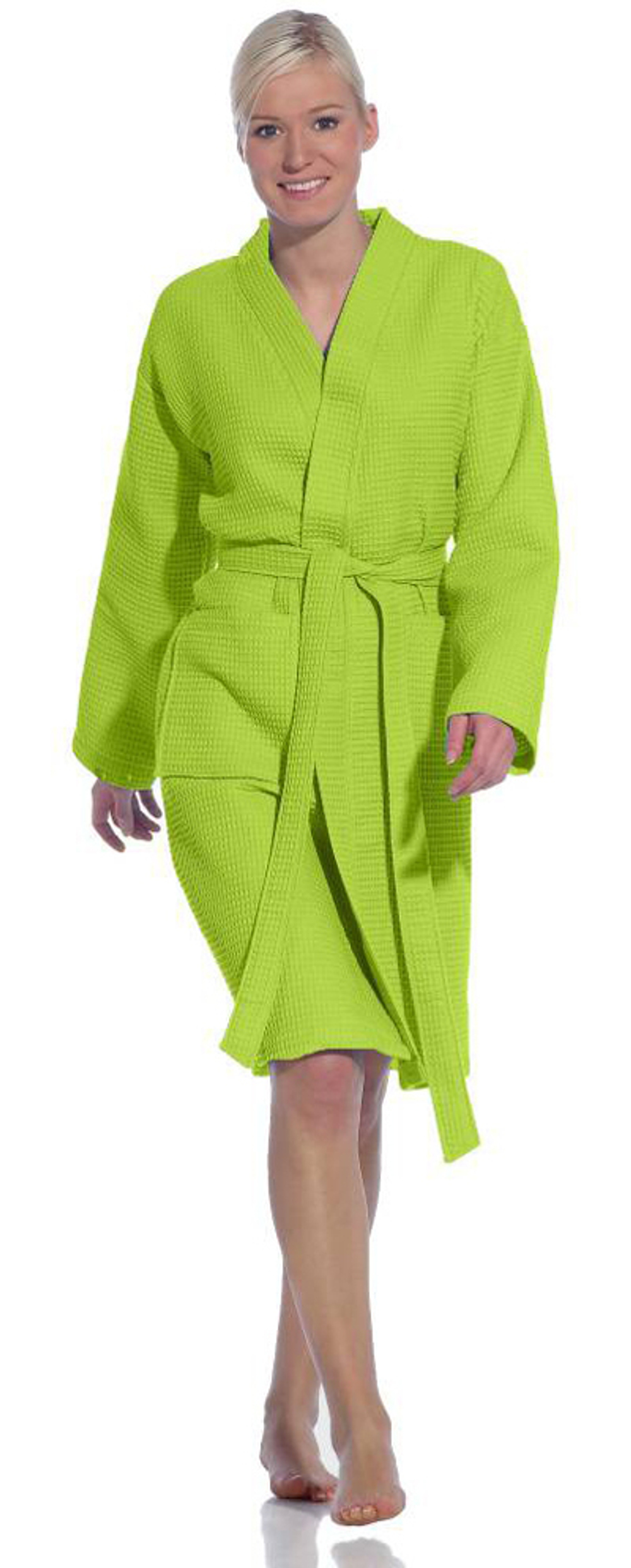 Элитный халат вафельный Rom meadow green от Vossen фото